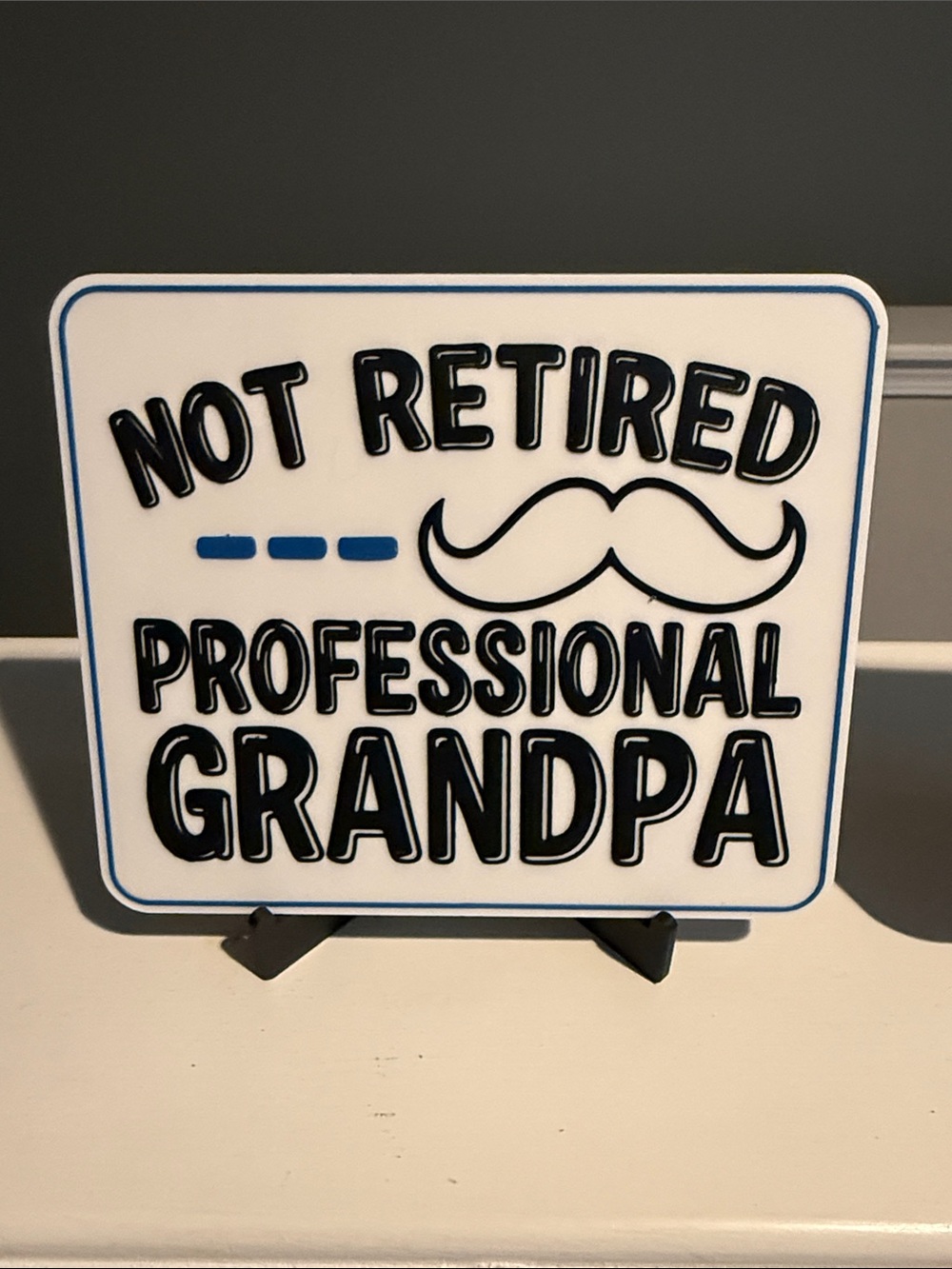 Retired Grandma Family Fun Specialist Sign - Red and Black - Picture 2 of 6